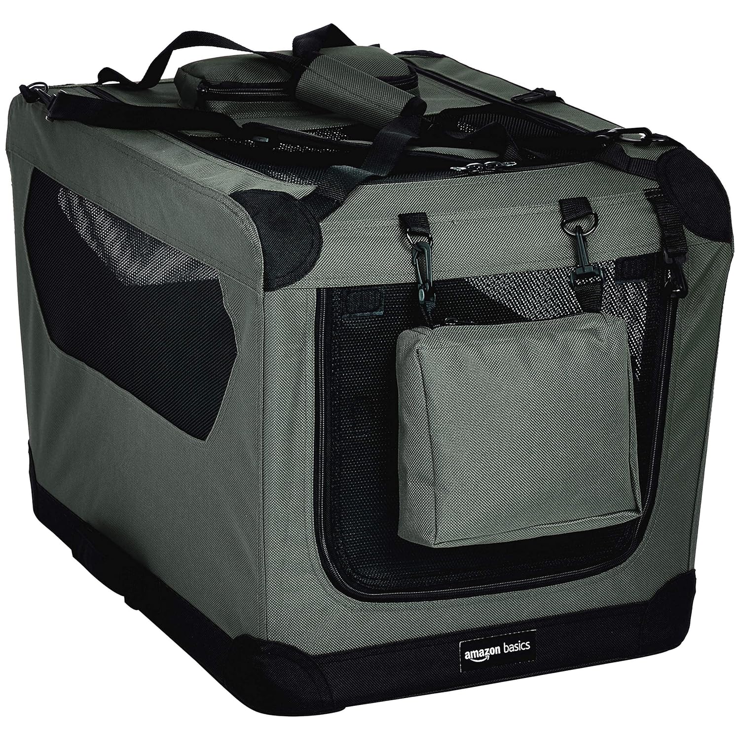 AmazonBasics Premium Folding Portable Soft Pet Dog Crate Carrier Kennel