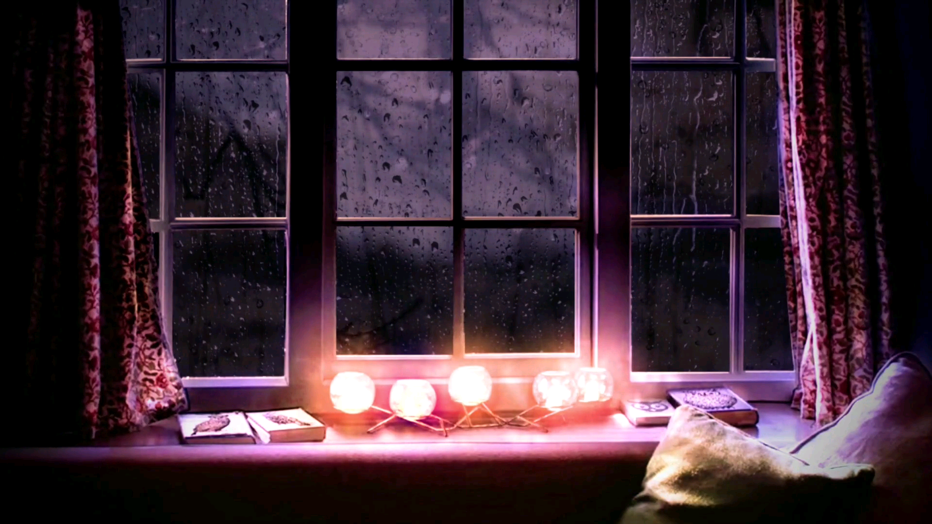 Deep Sleep & Relaxation With Heavy Rain On Tile Roof Study, Relax