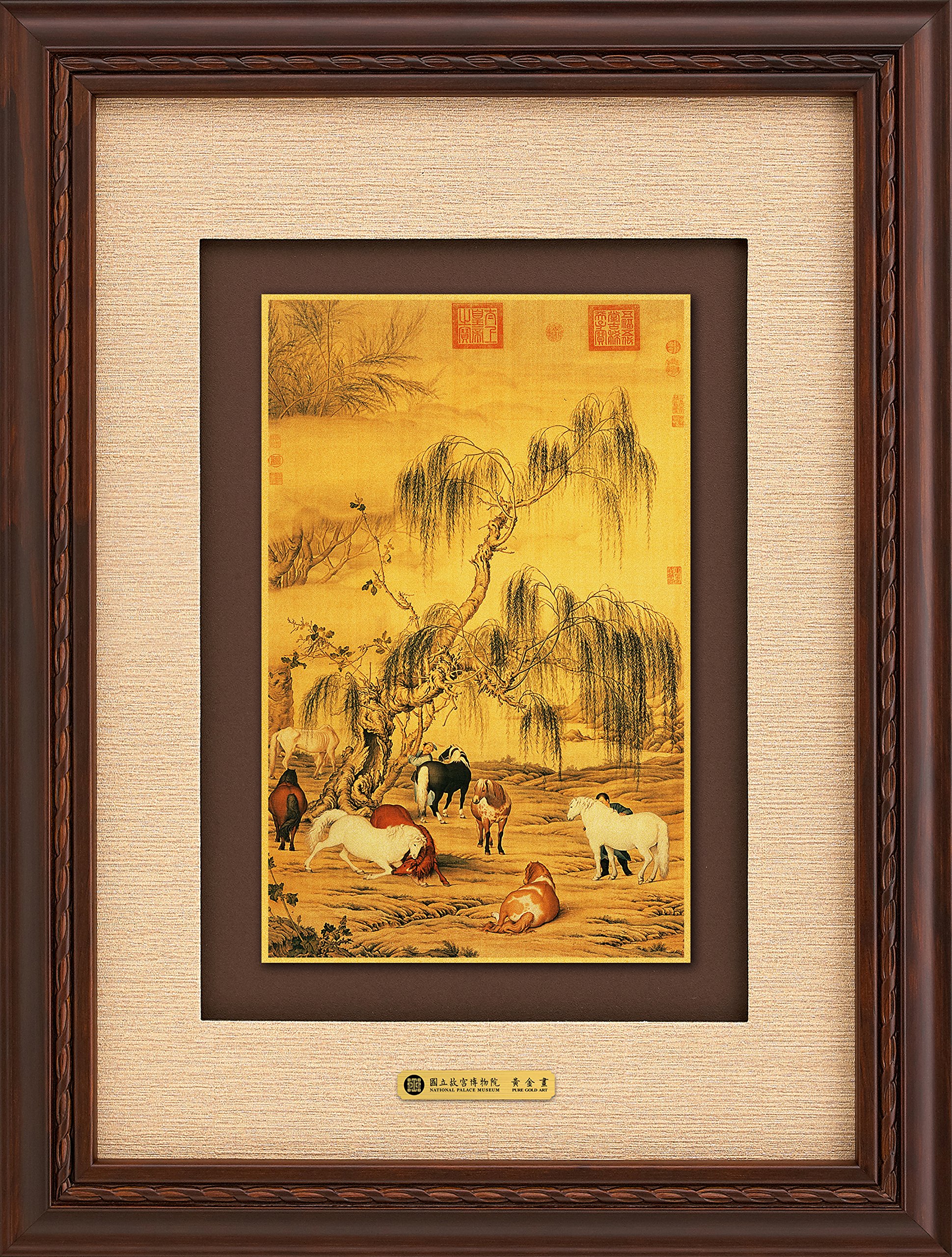 PIN JIN PIN Eight Horses-24K Gold Leaf-Authorized by