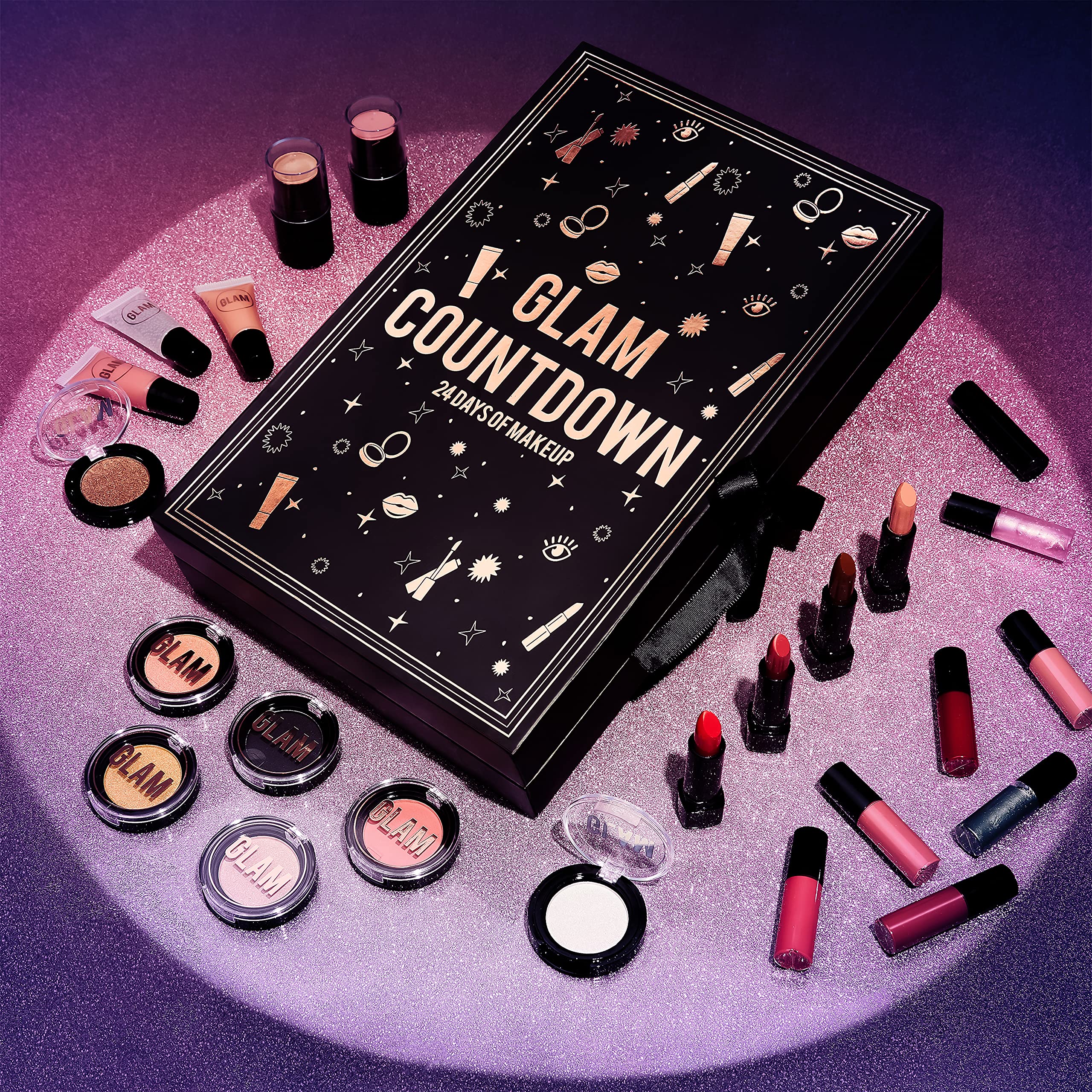 KreativeKraft Calendrier de l'Avent Beauté 2021 Coffret 24 Surprises Maquillage