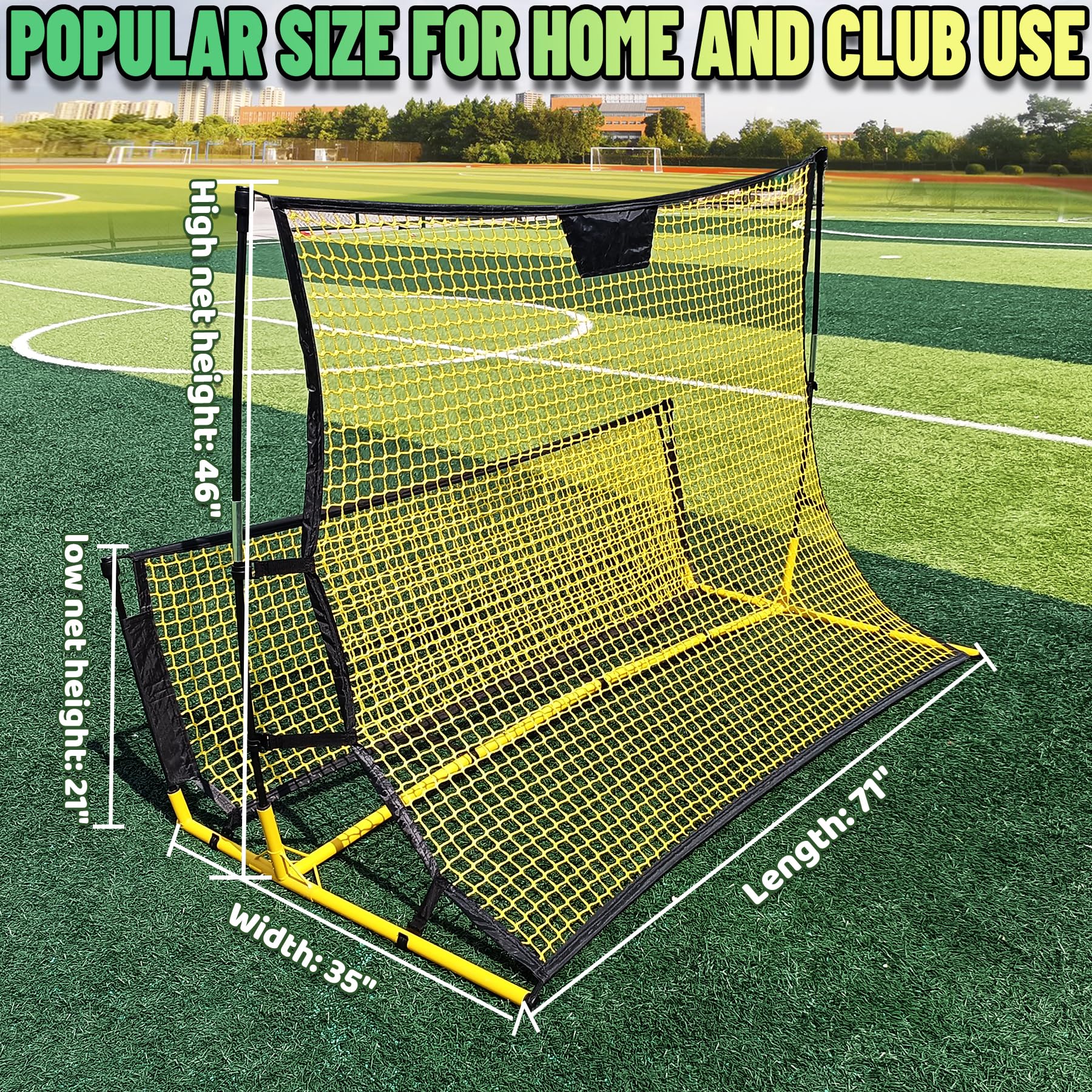 Rebounder da Calcio, Allenatore di Calcio Portatile, Rete da Rimbalzo per Volley, passaggi e Allenamento in solitaria