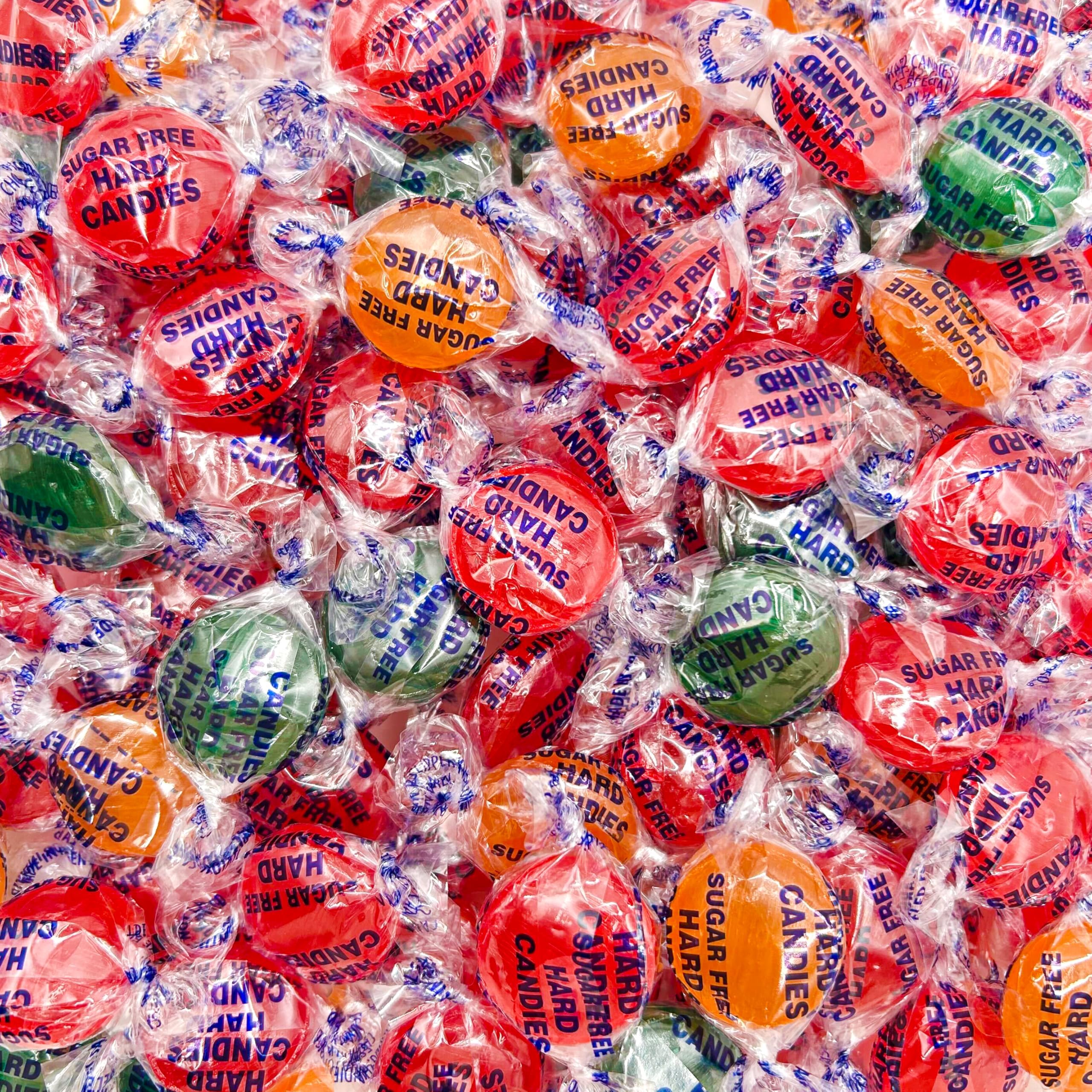 Sugar Free Hard Candy Mix | 1 Pound Bag | About 75 Count | Assorted Fruit Fla...