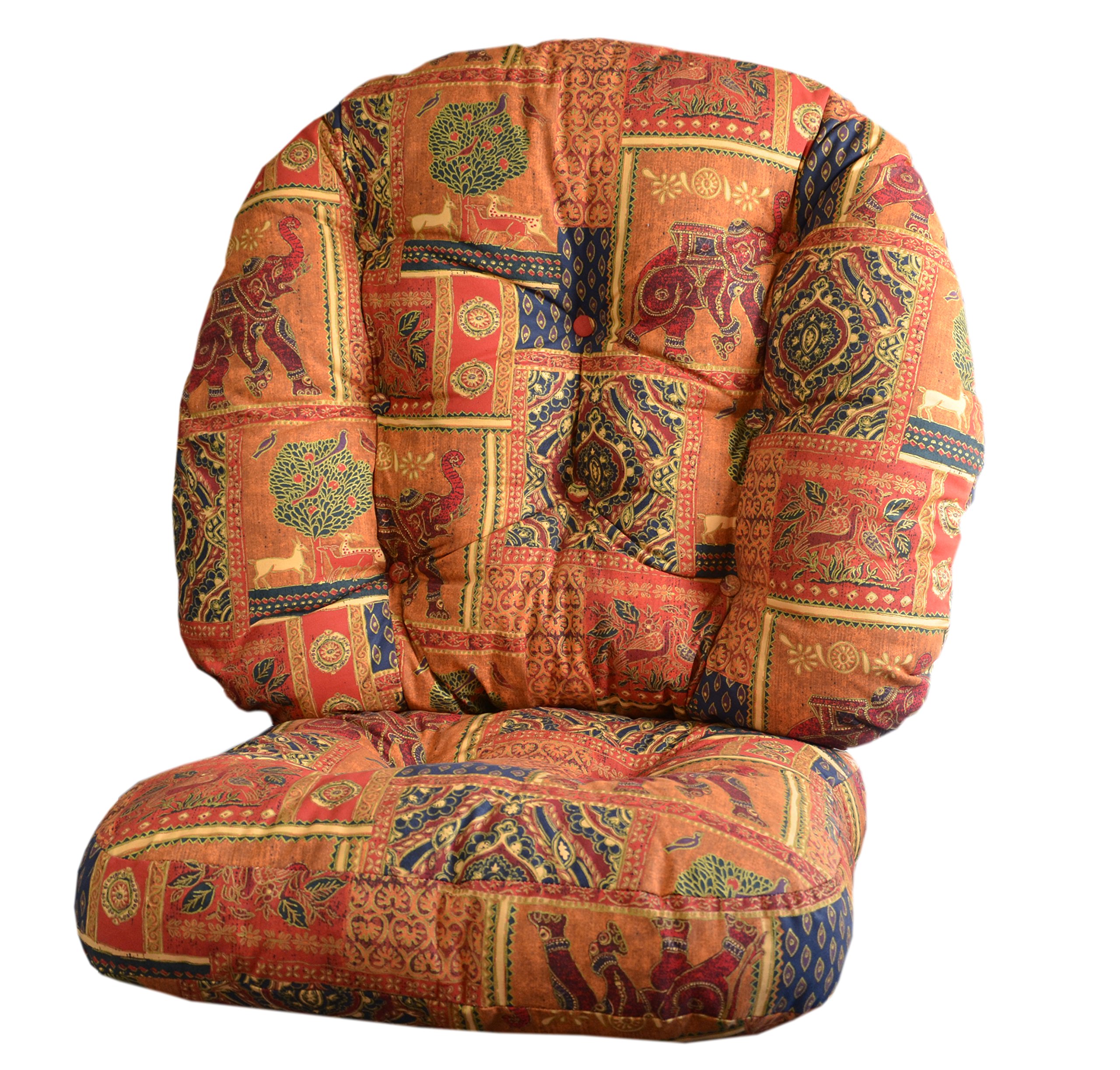 Gilda Replacement Cane Furniture RENO SWIVEL - CUSHIONS ONLY Wicker Rattan Conservatory (Raj Ruby)