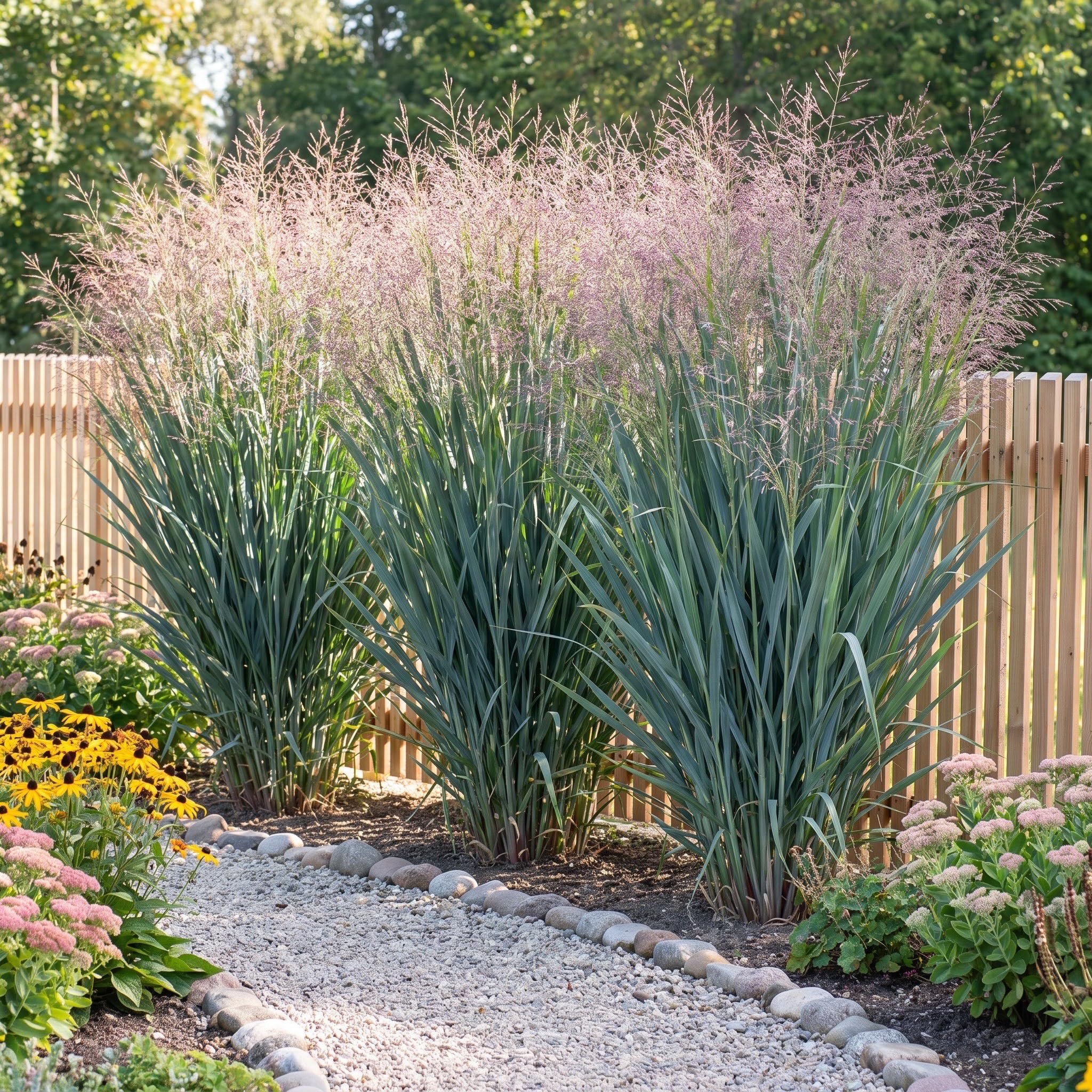 Stauden Gänge 10 x Panicum virgatum 'Dallas Blues' Blaue Rutenhirse