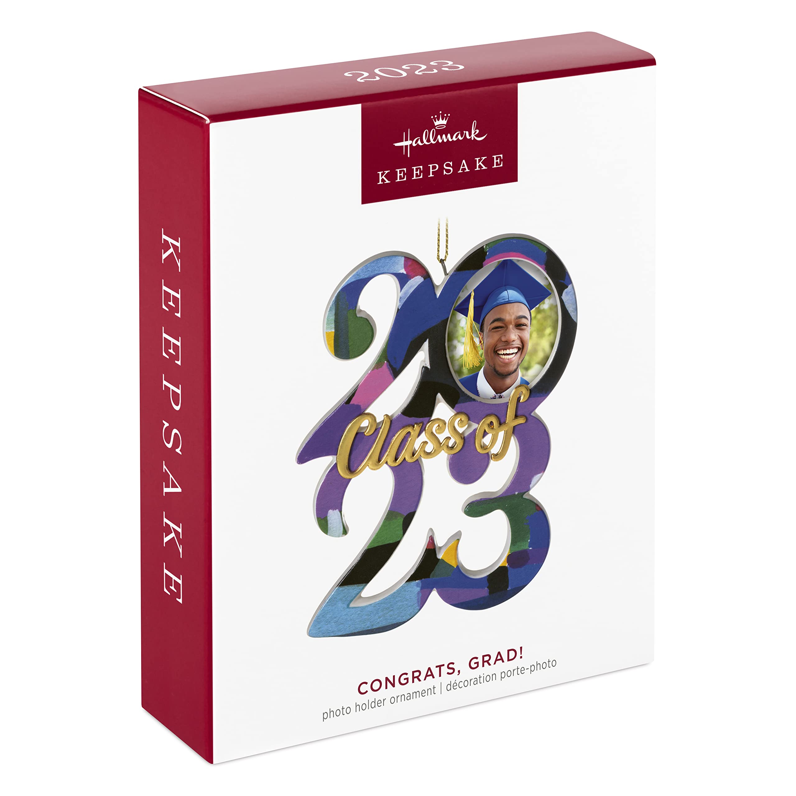 Hallmark Keepsake Ornamento Natale 'Classe 2023' Con Portafoto - Regalo Di Laurea In Ceramica