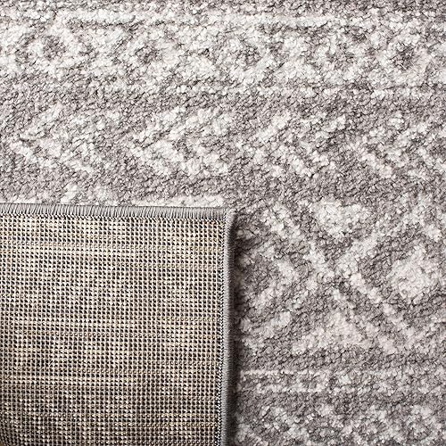 Miniatura 6 de SAFAVIEH Tulum Collection - Tapete de 8 x 10 pies, color gris oscuro y marfil, diseño marroquí bohemio envejecido, no desprende pelusa y de fácil