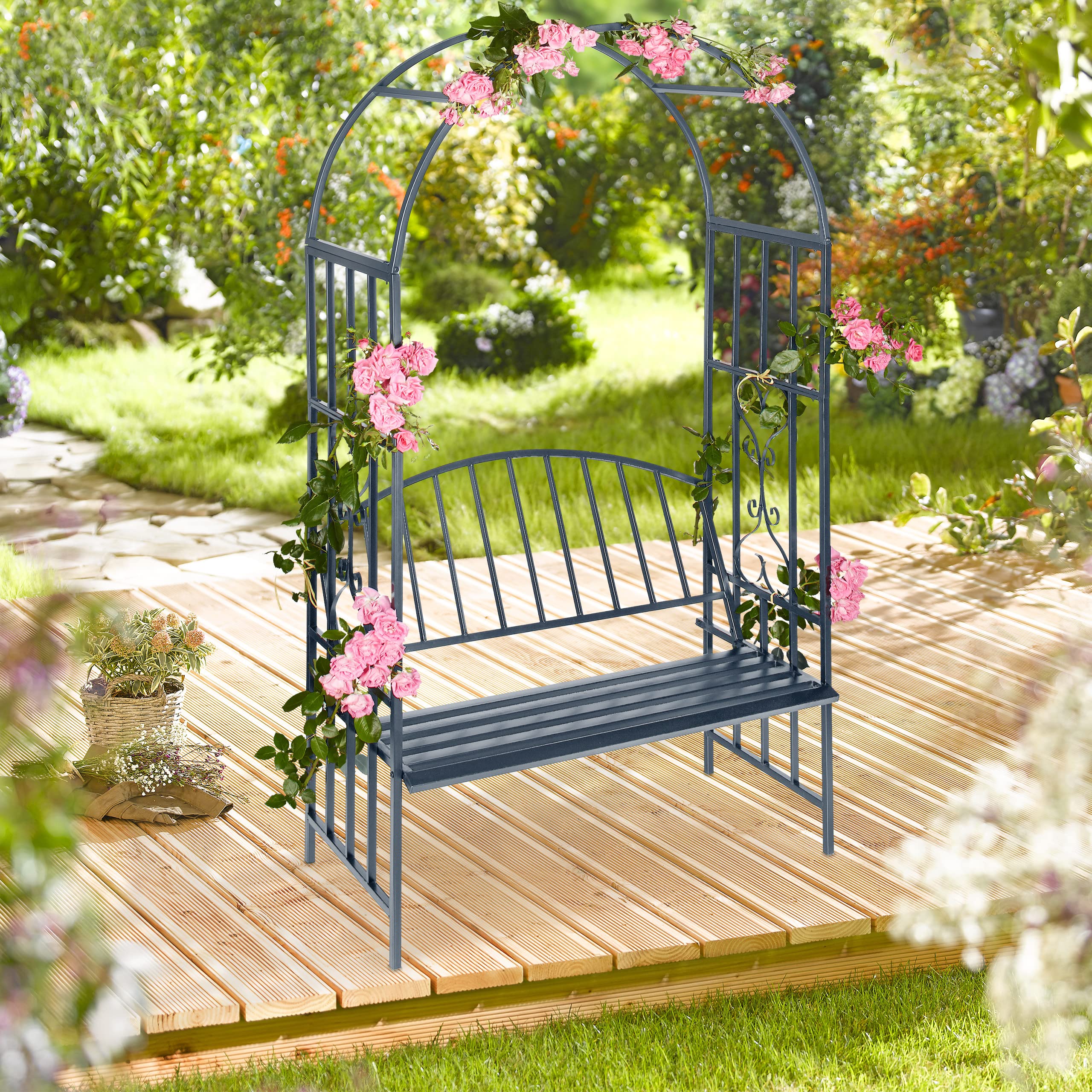 Express Houten rozenboog toog 255 x 120 cm