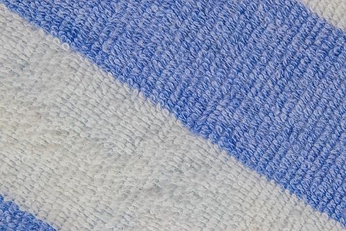 Miniatura 2 de Toalla de playa lujosa de gran tamaño, segura para lejía, a rayas, Fibertone por 1888 Mills, fabricada en los Estados Unidos con materiales