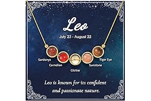 Gold Leo Zodiac Necklace for Women: Empowering Gemstone Adornment