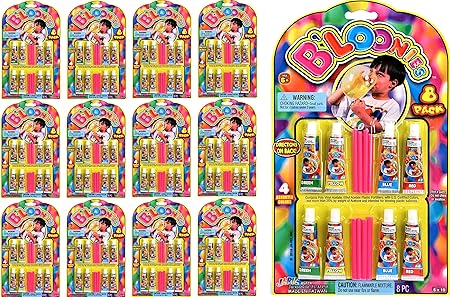 Magic Bubble Glue 12 Set - Elastische Blasenbälle Mit Strohhalm