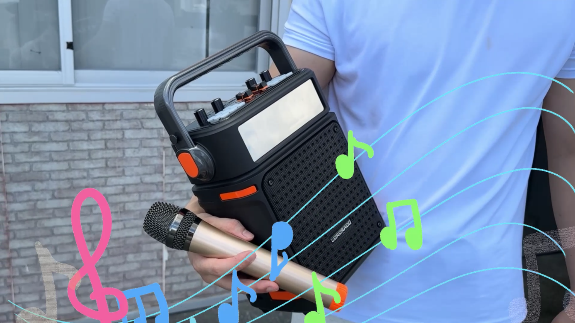 ワイヤレスマイク スピーカーセット XP1 PRO black