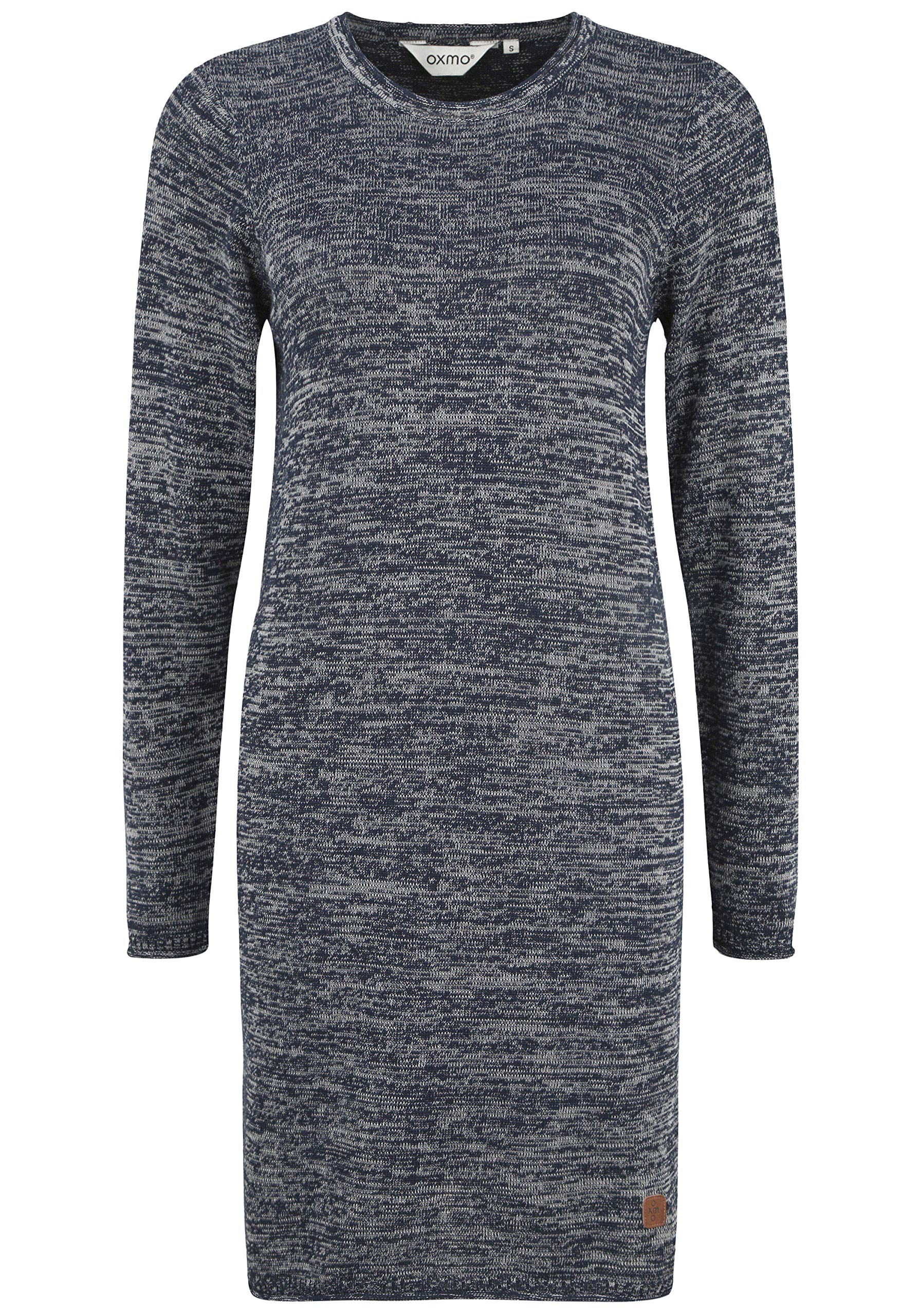OXMO OXDanielle Damen Strickkleid Feinstrickkleid Langarm Kleid