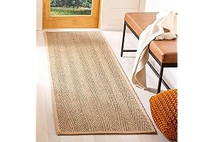Safavieh Natural Fiber Collection Runner Rug - 2'6" x 8', Natural &...