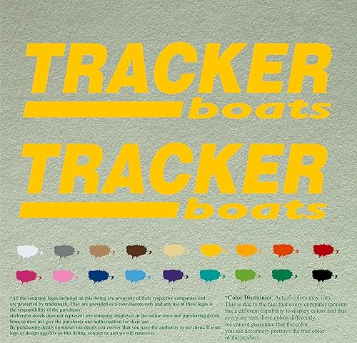 Miniatura 8 de Par de calcomanías de vinilo para rastreador de barcos, para motor fuera de borda, lote de 2 (36 pulgadas, rojo 031)