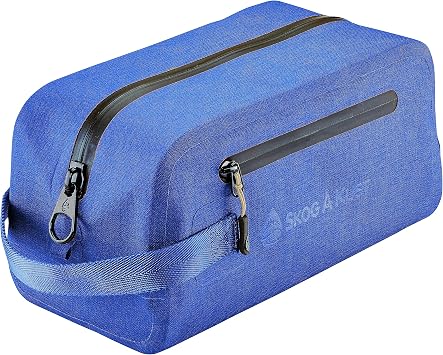 Skog A Kust DoppSak Waterproof & Leak-proof Travel Toiletry Bag Blue, Small