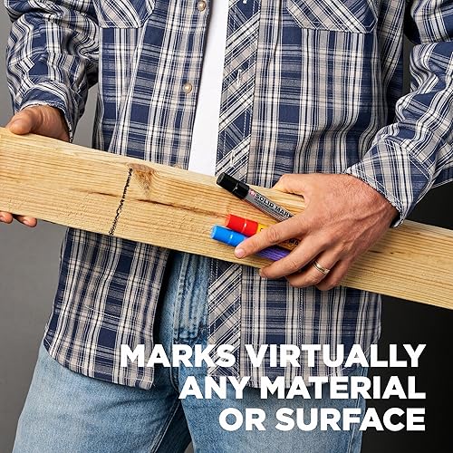 Miniatura 5 de Marcador de pintura solidificada Solid Marker de Sakura, de 14 a 392 grados Fahrenheit, Negro, 1 Negro (Black Paint),Azul (Blue Paint),Pintura