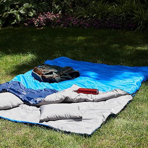 Miniatura 2 de Oaskys - Saco de dormir para acampar, para 3 estaciones, clima cálido y fresco, verano, primavera, otoño, ligero, resistente al agua, para adultos y
