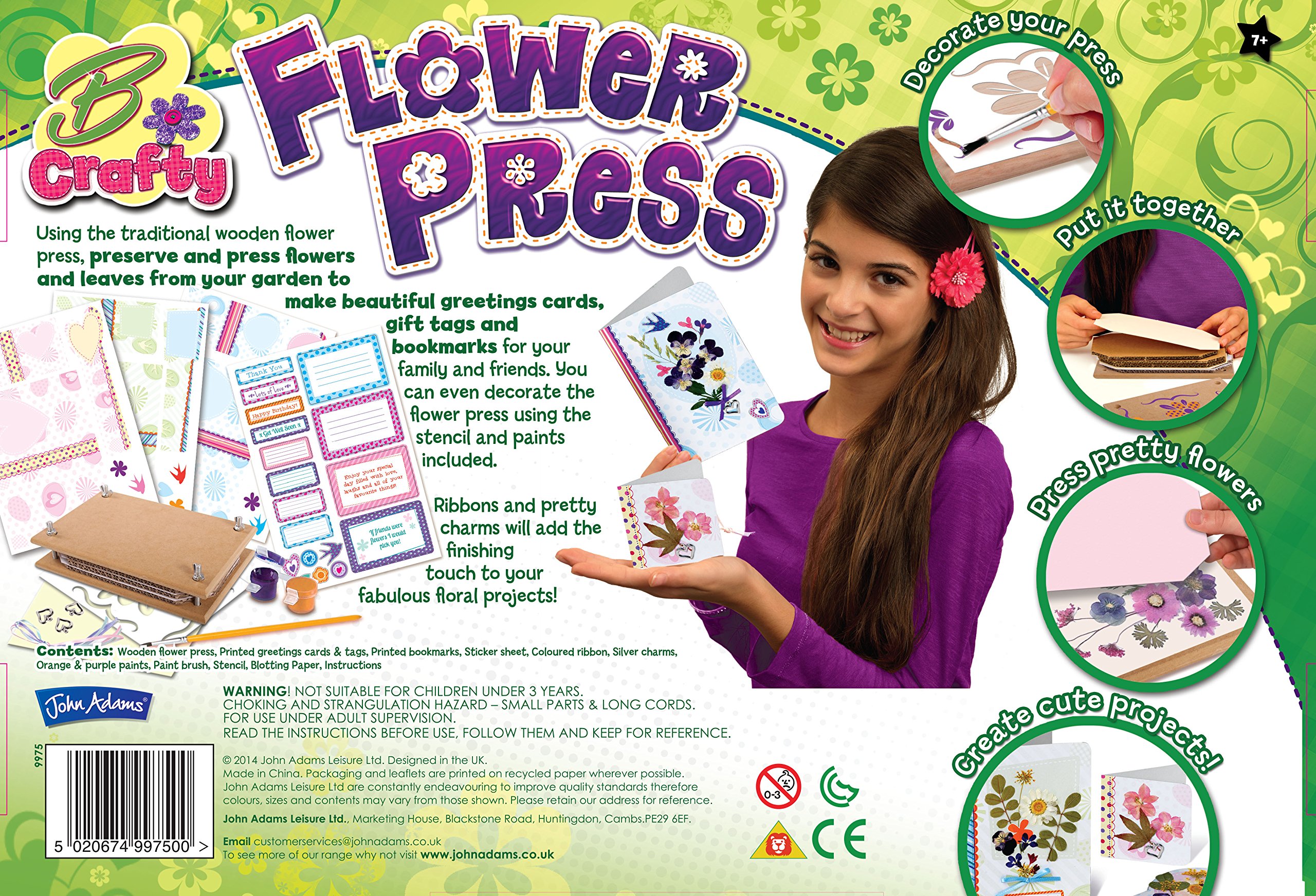 Presse à Fleurs John Adams - Kit Creative En Bois Pour Enfants
