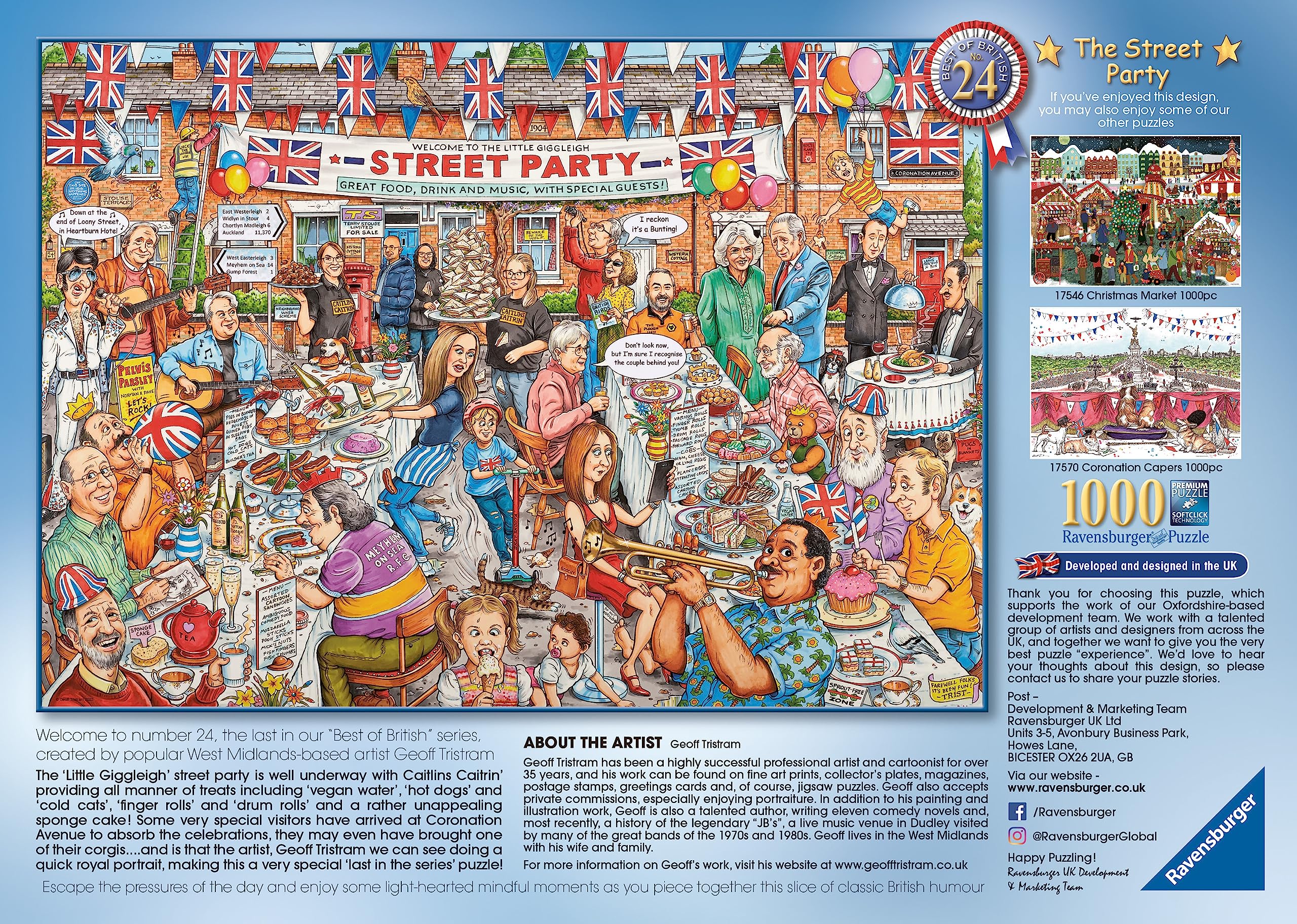 Ravensburger Best of British No.24 The Street Party 1000 Piece Jigsaw Puzzles for Adults and Kids Age 12 Years Up - Image 3