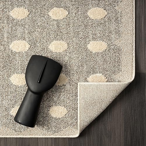 Miniatura 8 de LUXE WEAVERS Alfombra moderna geométrica de puntos gris topo 6x9