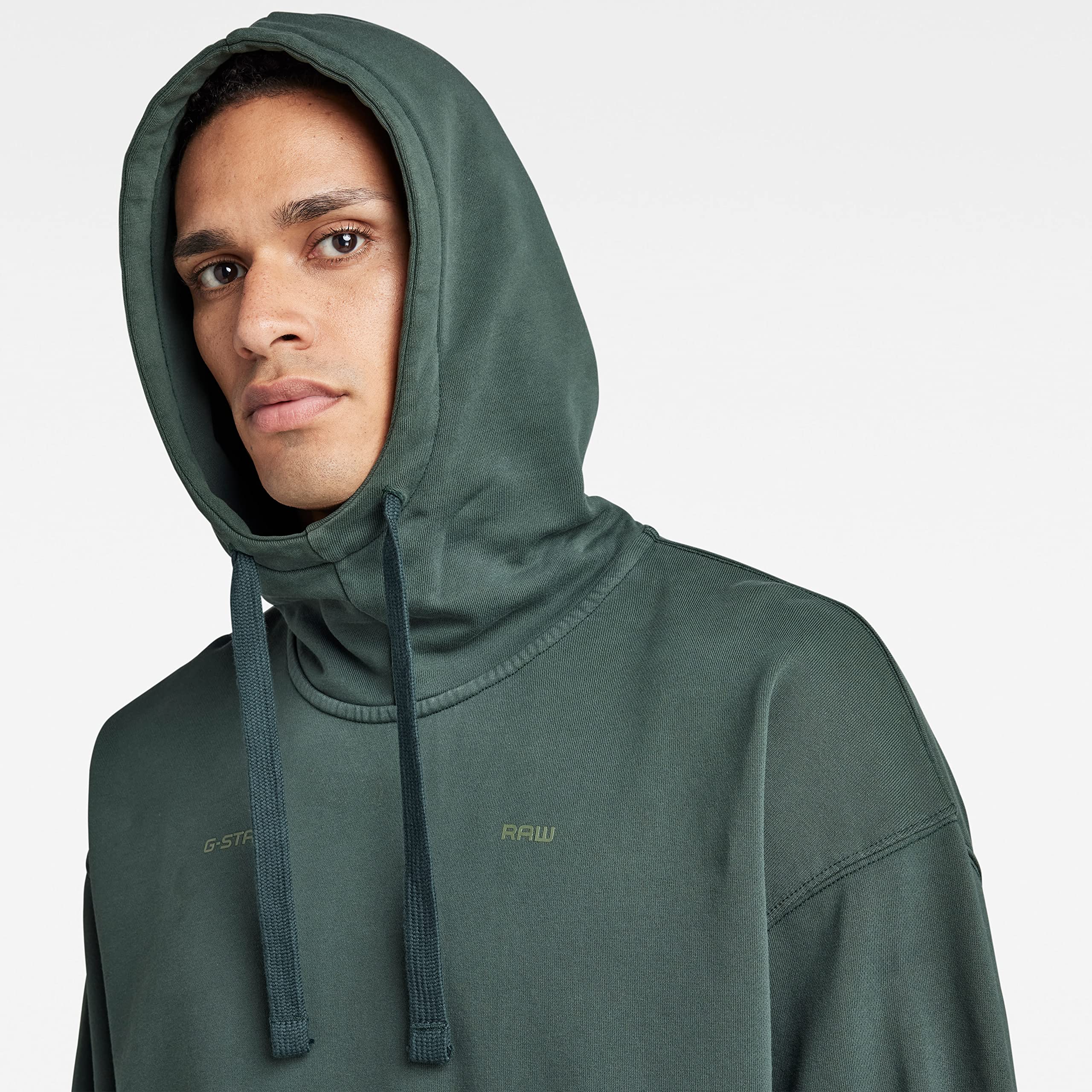 G-Star Sudadera con Capucha Garment Dyed Oversized Suéter Hombre (Pack de 1)