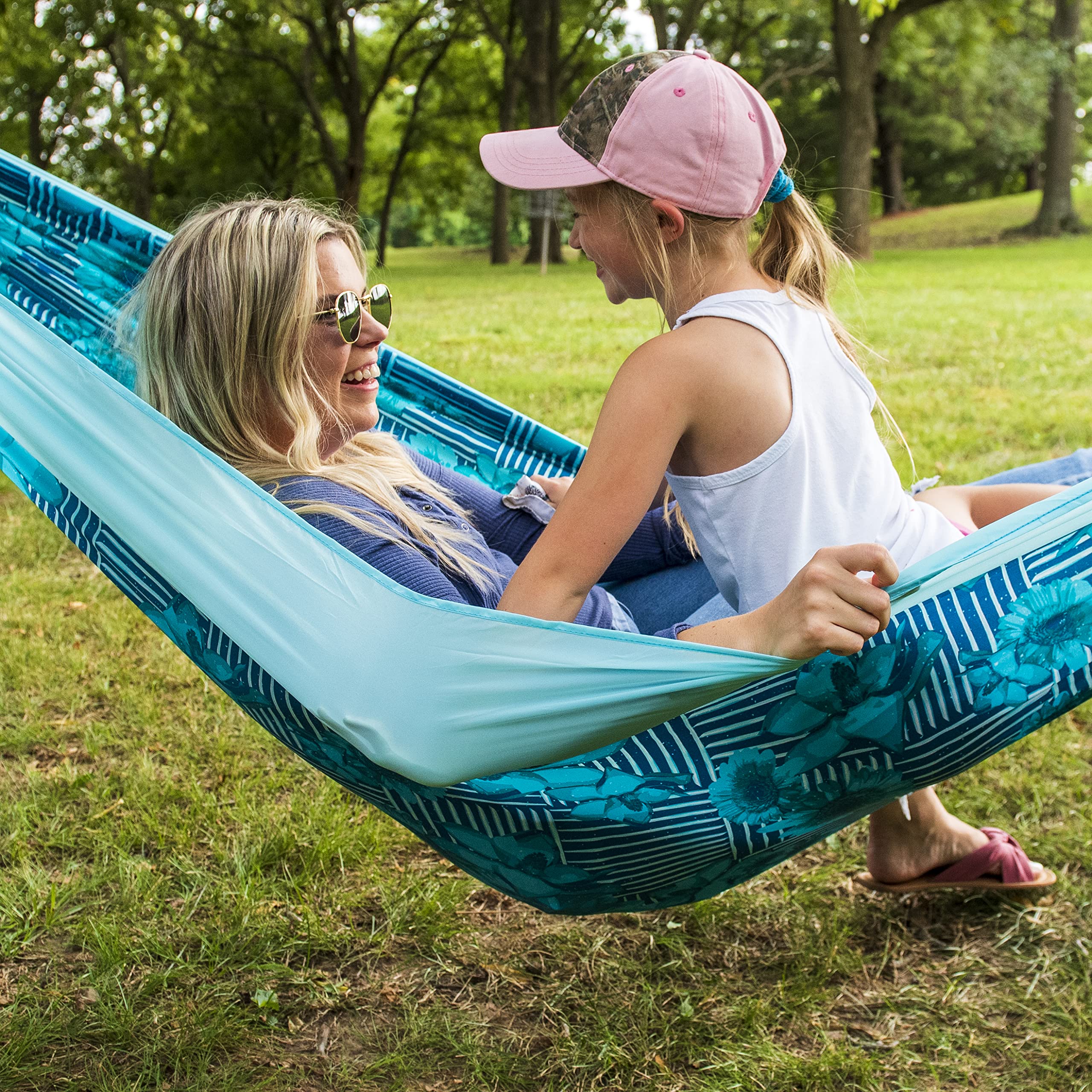Hamac 2 Places Equip Bleu Pour Camping - Nylon Léger Et éclairé