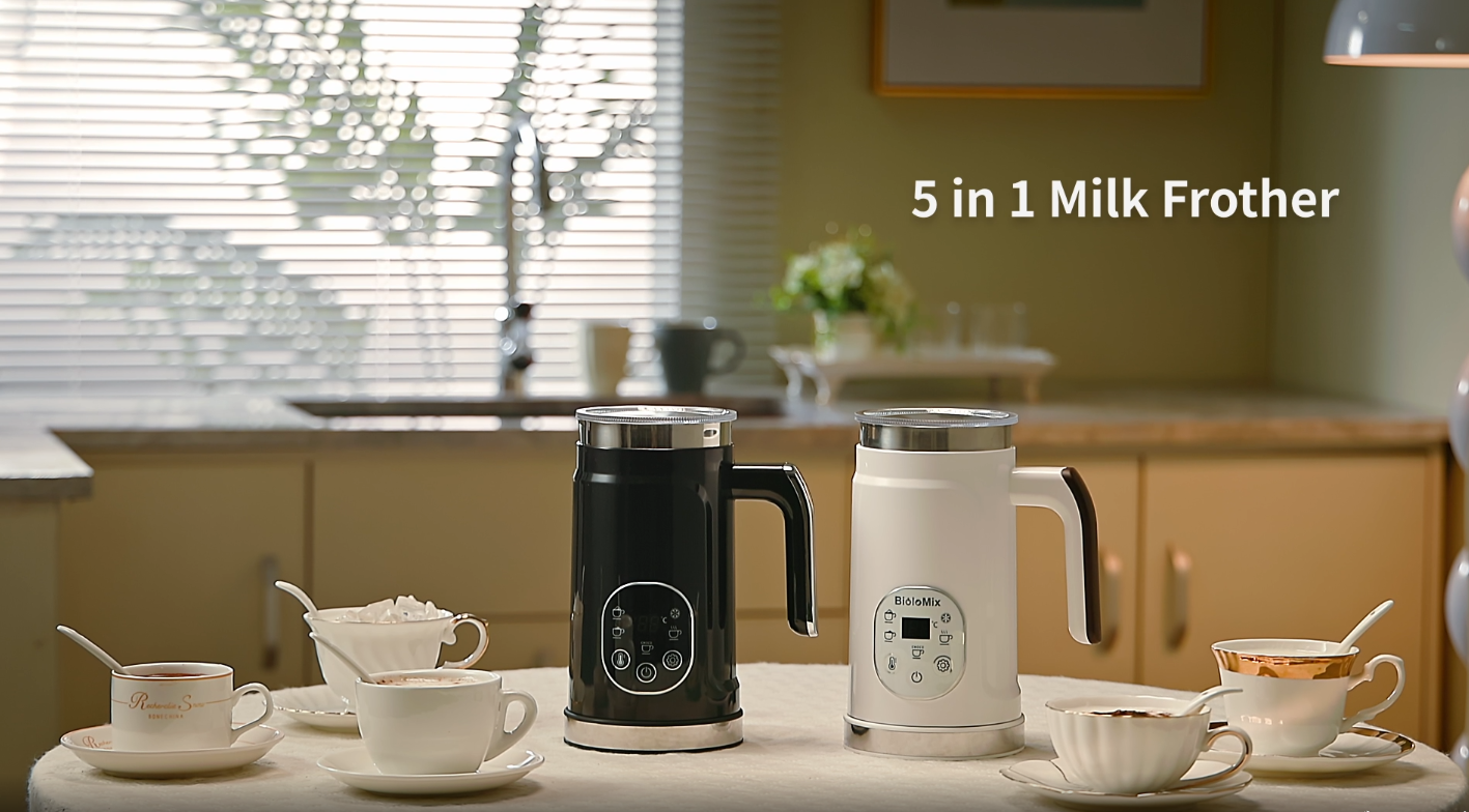 Amazon.com: BioloMix Electric Milk Frother 4 in 1 Automatic Hot