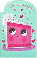 Vista 4 de American Greetings Tarjeta de cumpleaños para nieta con pegatinas (pizca de azúcar)