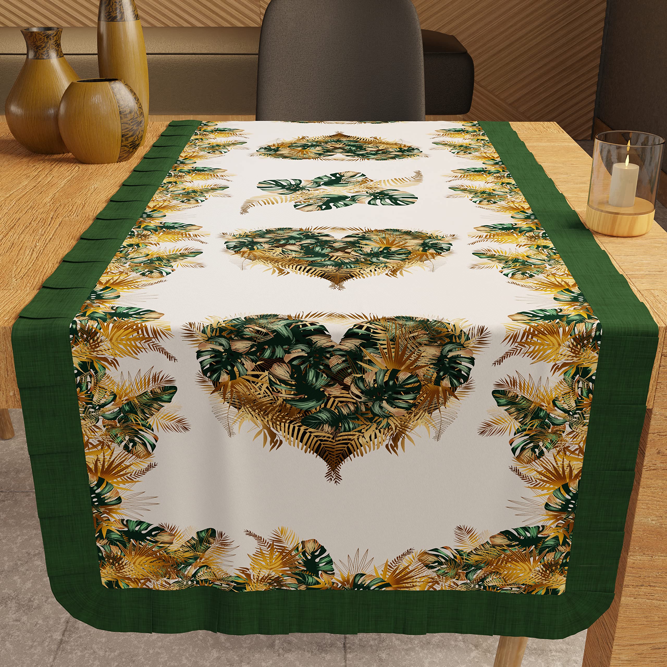 PETTI Artigiani Italiani - Table runner, kitchen runner, table runner, digital print, Tropical 04, 100% made in Italy