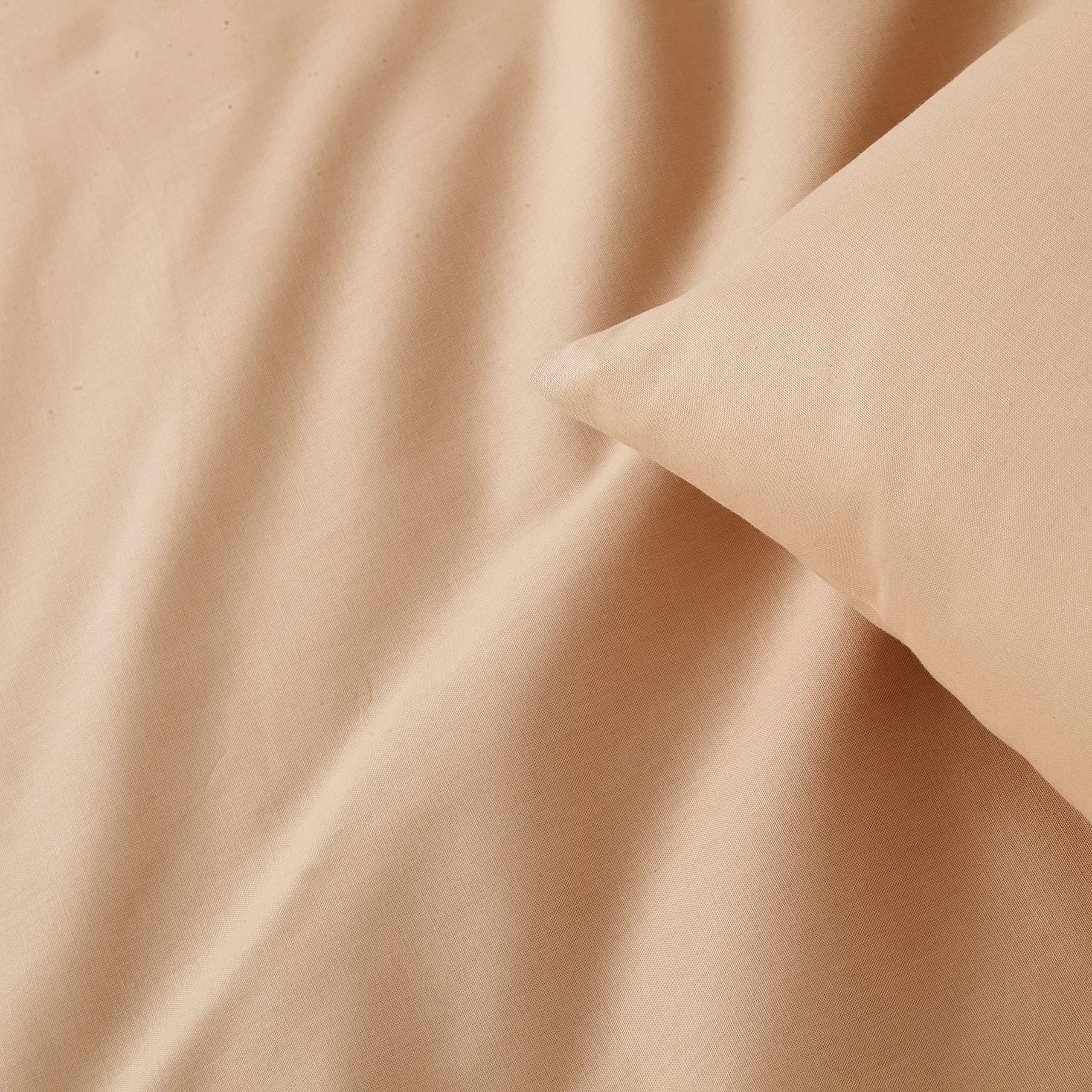 P'tit Basile Housse de Couette 100x135 ou 100x140 cm - 100% Coton Bio 57 Fils certifié sans substances nocives - Beige Argile - Idéal pour lit bébé 60x120 70x140 cm - Rabat pour Border