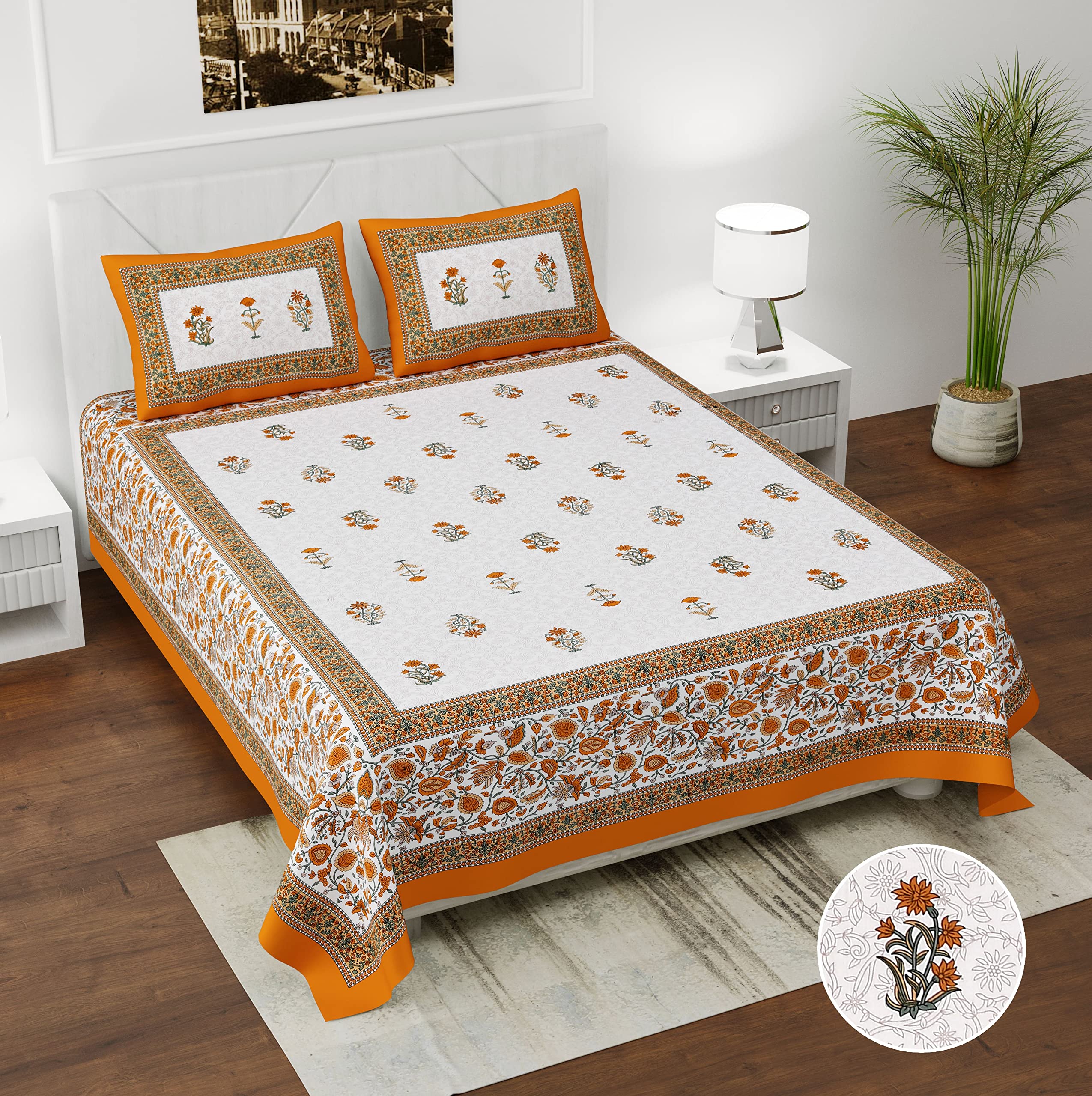 See full amazon price history chart for Alacrity Pure Cotton Bedsheets for Double Bed - 180 TC King Size Bedsheet with 2 Pillow Covers (7.3 ft x 8.8 ft) (Double, KKB- Mustard) Alacrity Pure Cotton Bedsheets for Double Bed - 180 TC King Size Bedsheet with 2 Pillow Covers (7.3 ft x 8.8 ft) (Double, KKB- Mustard) (B0B3VSXDSD) Amazon Price History, Amazon Price Tracker
