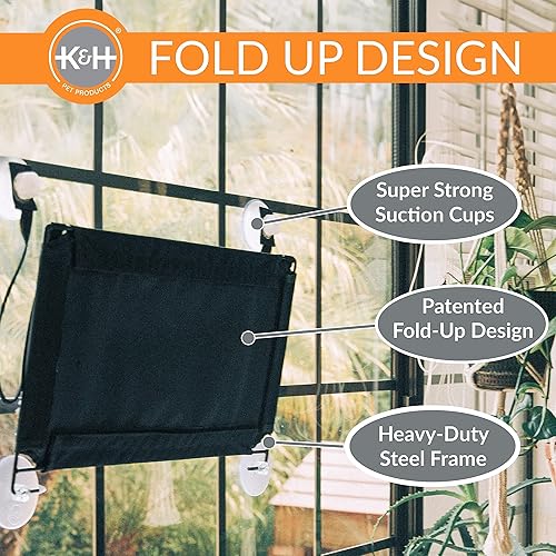 Miniatura 4 de KH Pet Products EZ Window Mount Kitty Sill Cat Window Perch - Double Level to Quad Level