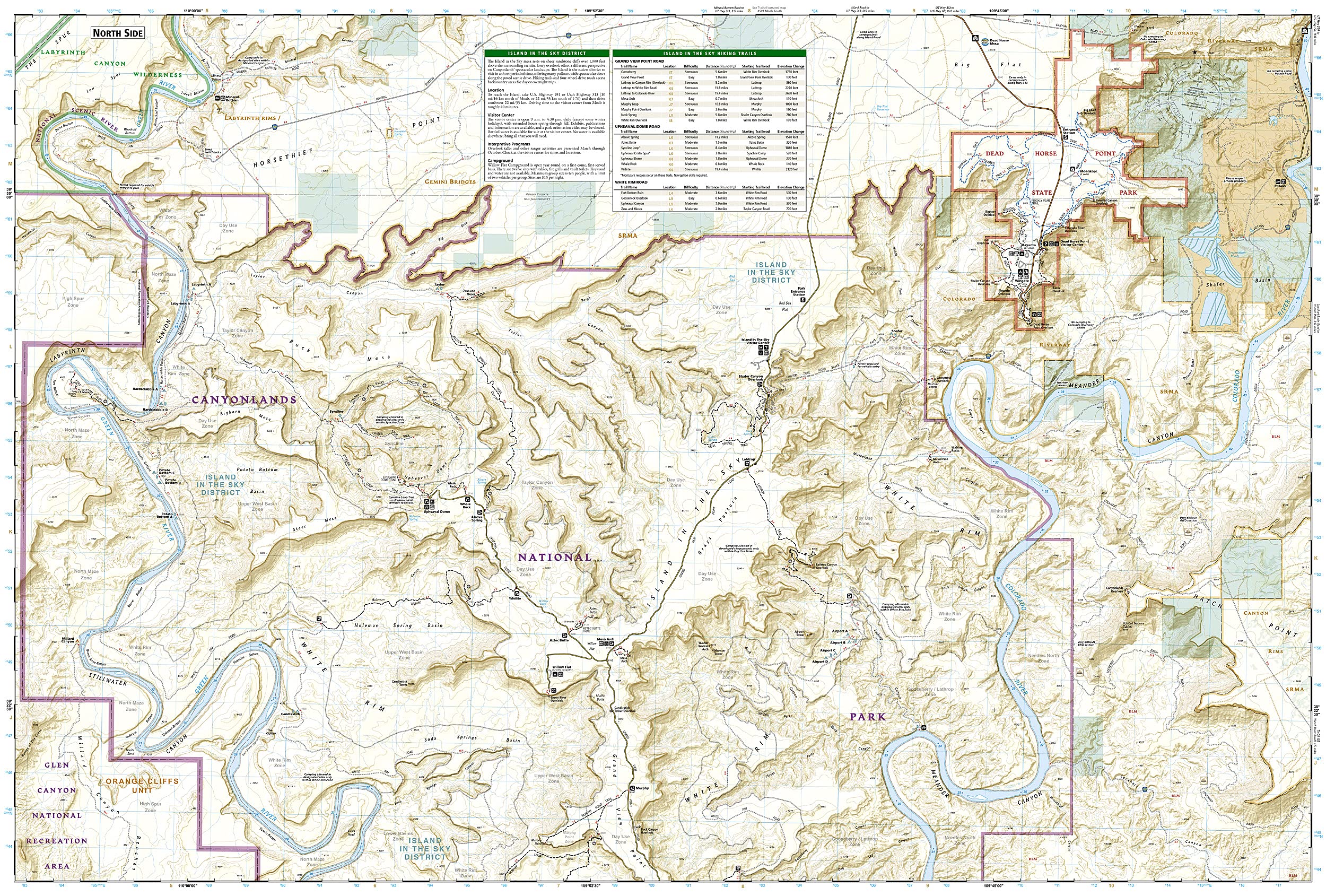 Island in the Sky District: Canyonlands National Park Map (National Geographic Trails Illustrated Map, 310) - Image 5