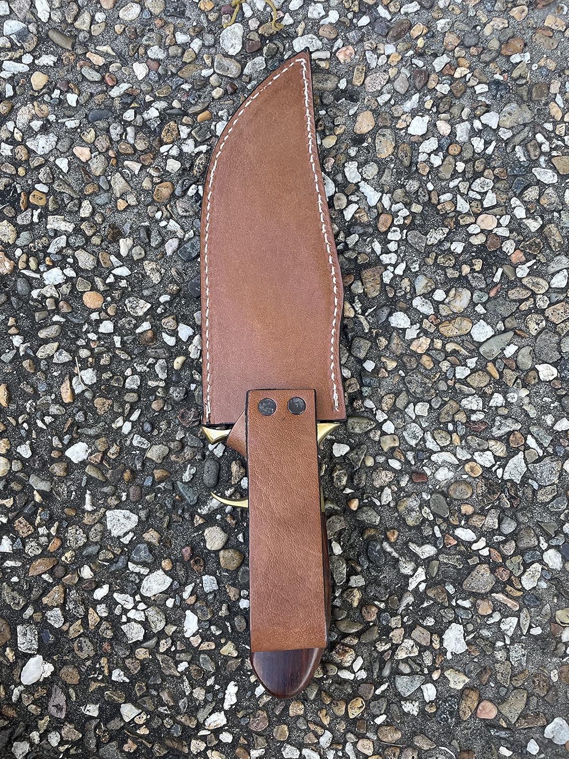 Nooraki BK-358 Handmade Damascus Steel Fixed Blade Hunting Knife with Leather Sheath, Multipurpose Knife with Rosewood Handle for Everyday Carry, Outdoor Camping & Hunting, 13" Length : Sports & Outdoors