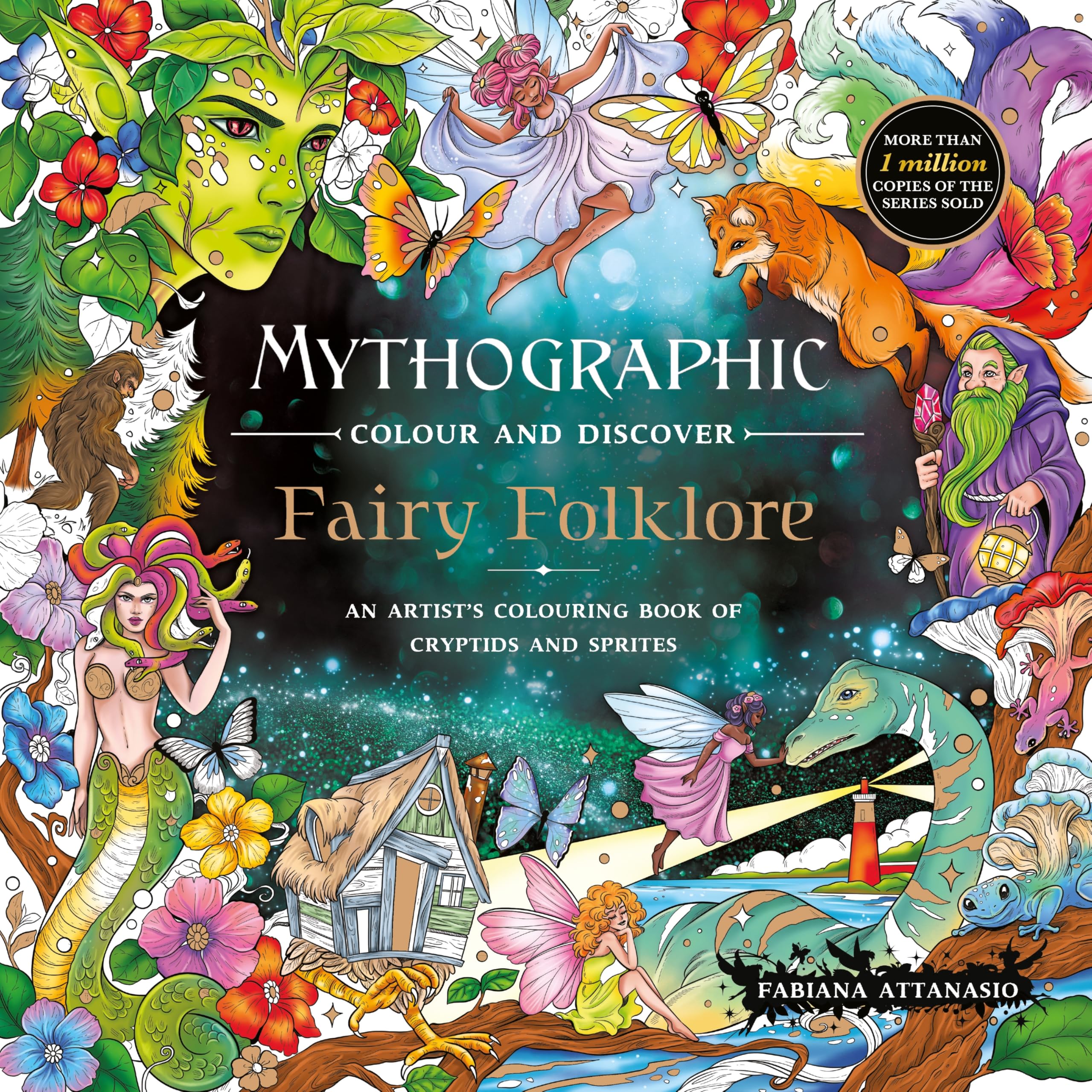 Mythographic Colour and Discover: Fairy Folklore: An Artist’s Colouring Book of Cryptids and Sprites