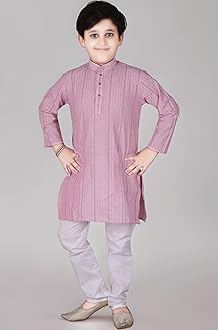 Boy's Cotton Striped Kurta Pyjama For s | Kurta Paijama Set