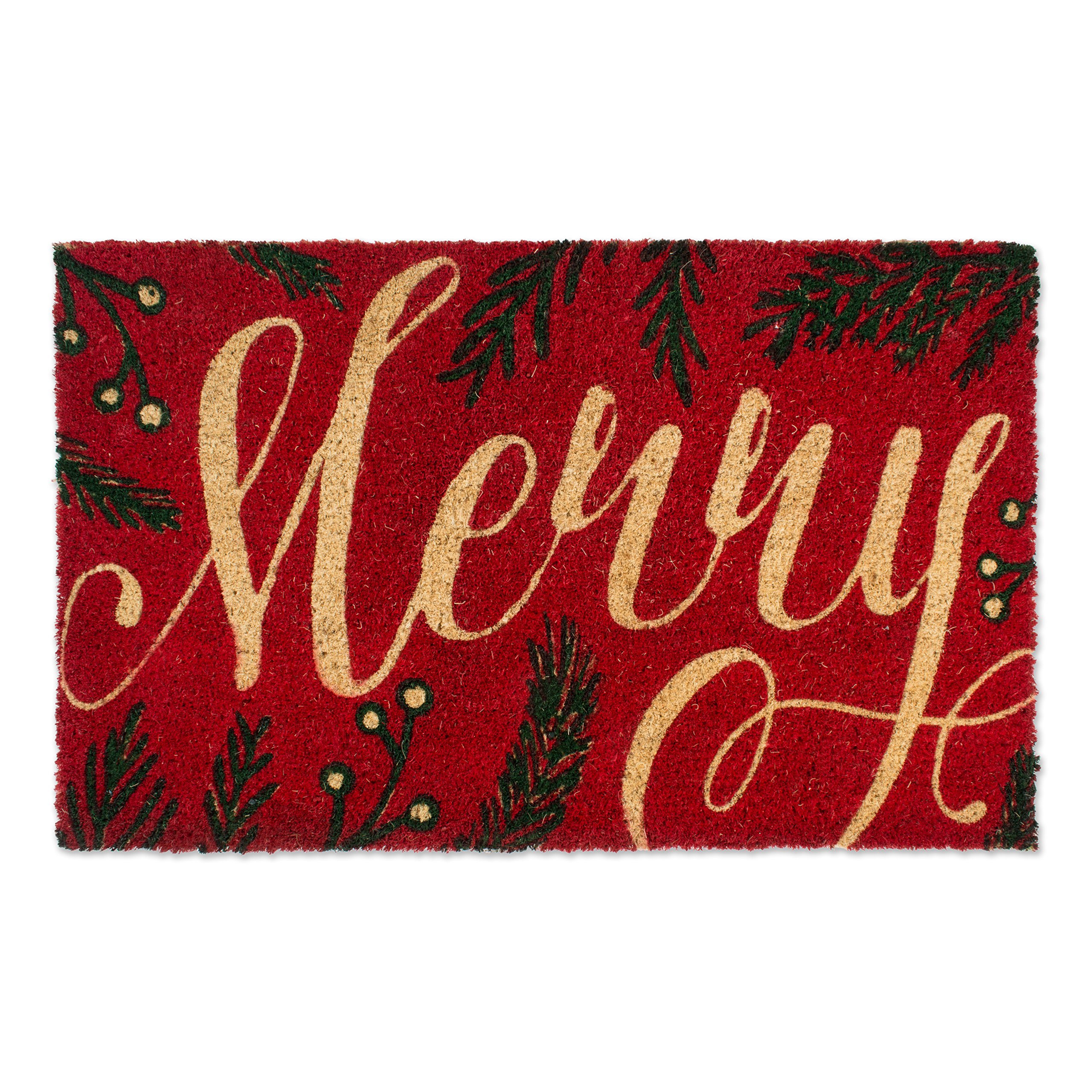 Tapis de Bienvenue de Noël DII en coco naturelle durable 43 x 73 cm