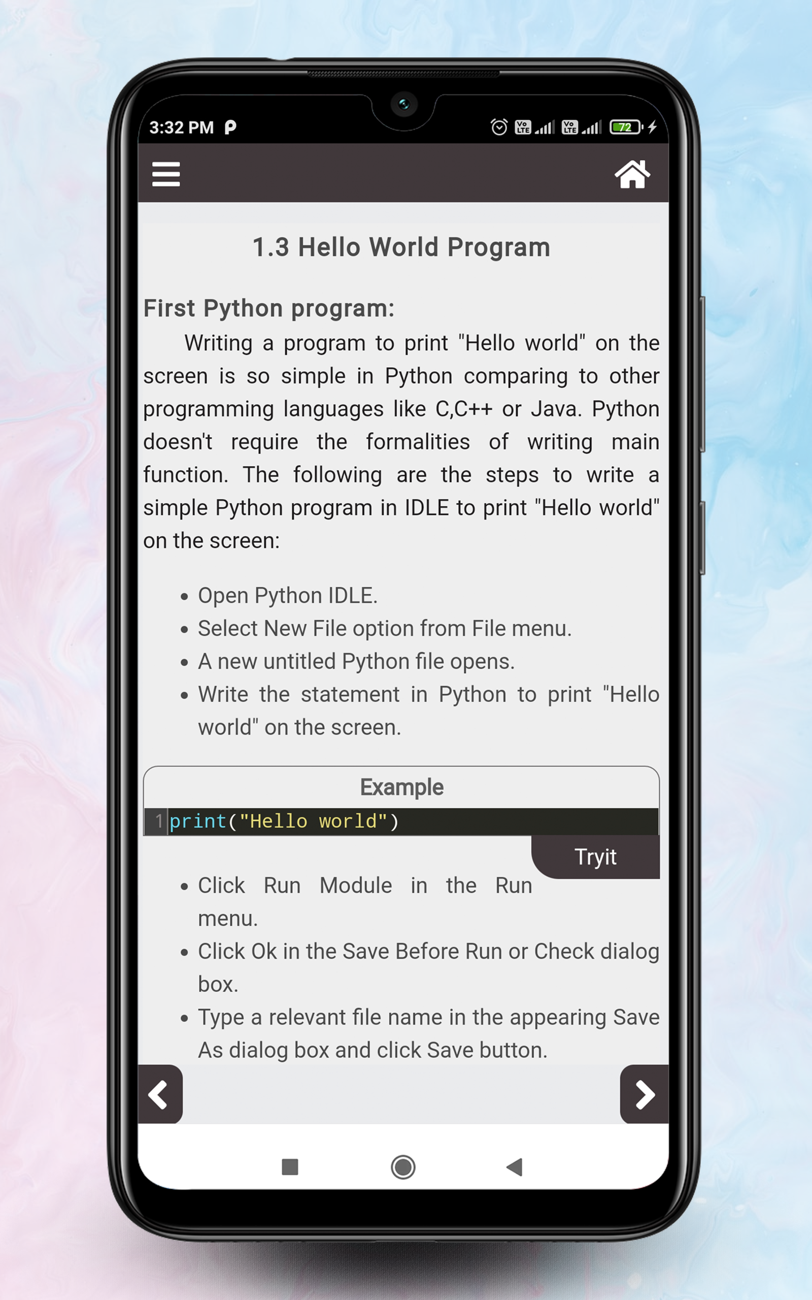 Python code play - App on Amazon Appstore