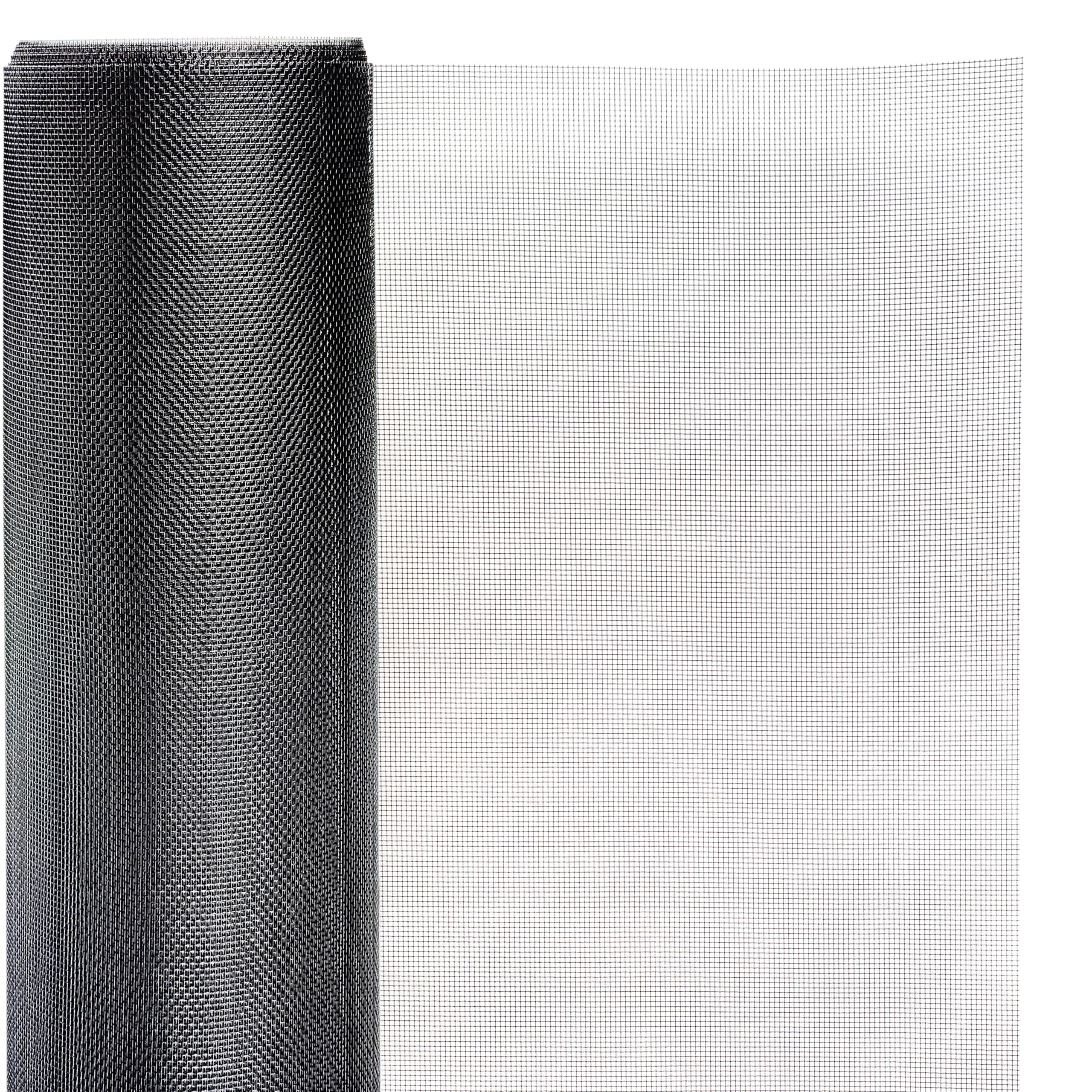 Black 48 in X 25 FT Stainless Steel 304 Pet Proof Screen Mesh, R & G HOME AND YARD Heavy Duty Insect Screen for Window Screen/Door Screen/Patio Screen