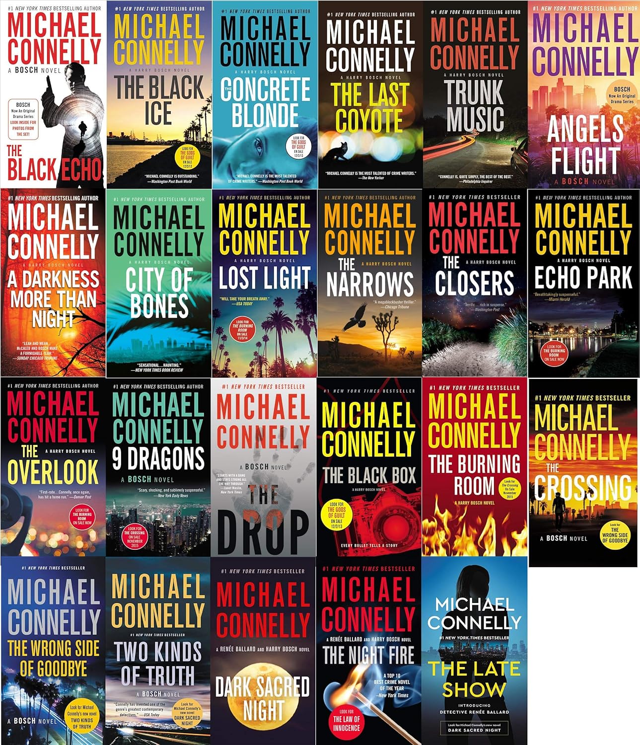 Michael Connelly Harry Bosch Series Books 123 (Set of 23) Connelly