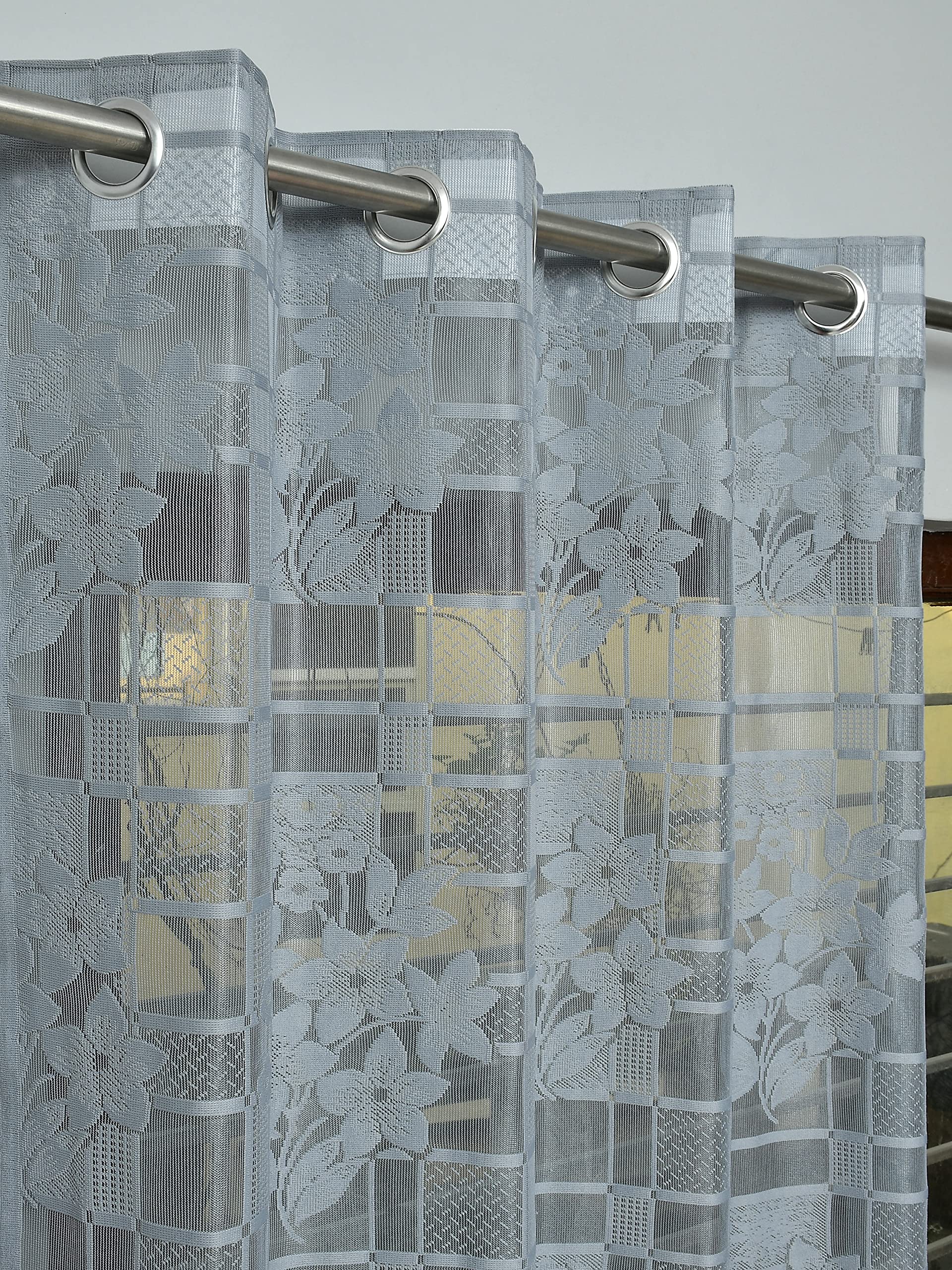 See full amazon price history chart for Galaxy Home Decor Sheer Transparent Net Floral Grommet Curtains for Long Door 9 Feet, Pack of 2, Grey Galaxy Home Decor Sheer Transparent Net Floral Grommet Curtains for Long Door 9 Feet, Pack of 2, Grey (B09738M3JD) Amazon Price History, Amazon Price Tracker