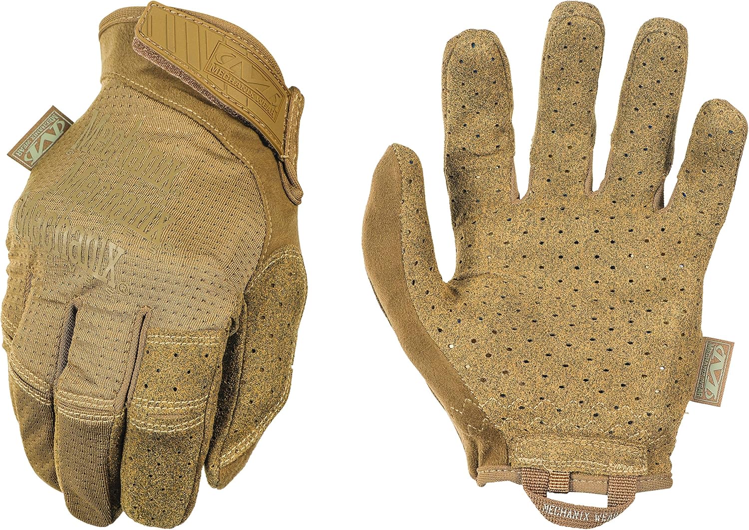 Mechanix Wear: Tactical Specialty Vent Coyote Tactical Work Gloves - Thin, High Dexterity, Touch Capable (Large, Tan) - - 
