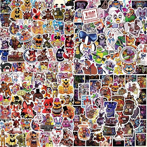 215 calcomanías de película de juego de terror, calcomanías de osos, calcomanías de vinilo impermeable para botellas de agua, regalos de Navidad