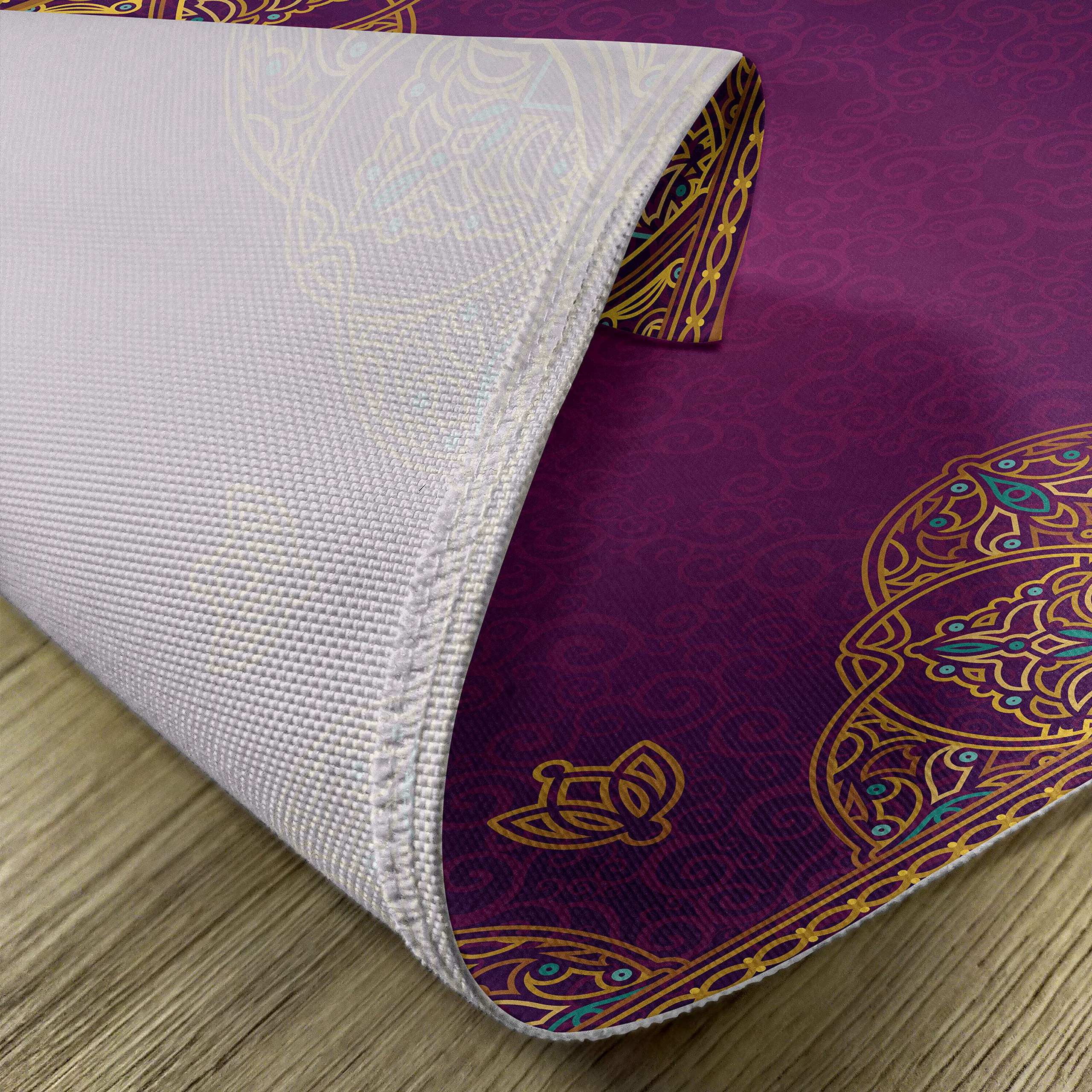 ABAKUHAUS Geometrico Tovaglietta Americana Set di 4, Native Folk Motif Griglia, Tovagliette in Tessuto Lavabile per Tavolo da Pranzo Cena, Multicolore