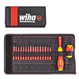 Schraubendreher und Bit Set slimVario (41231) 19tlg. |Schraubenzieher Griff VDE Bits für Elektriker I Schlitz/Kreuz/PlusMinus/TORX/Innensechskant