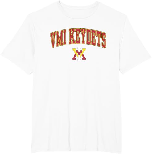 Miniatura 9 de Camiseta con licencia oficial de VMI Keydets Arch Over, Blanco