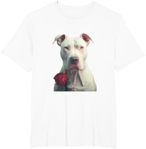 Miniatura 8 de Dogo Argentino Valentines Day Camiseta Negro -
