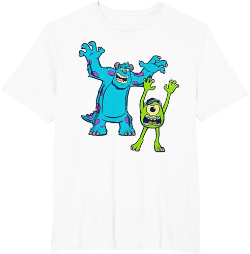 Miniatura 58 de Disney Pixar Monsters University Sulley and Mike T-Shirt Black,Navy Blue,Asphalt Grey,White,Baby Blue,Red,Kelly Green,Olive Green,Lemon