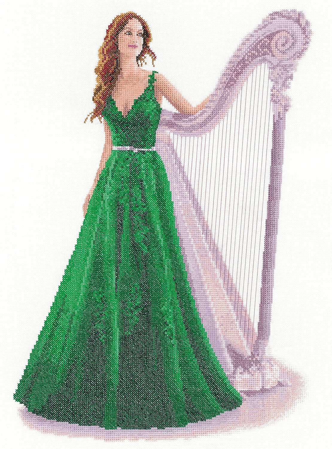 Heritage Counted クロスステッチキット イーブンウィーブ生地 ダーシー(L)、JLDY1429-E、26.5x39c