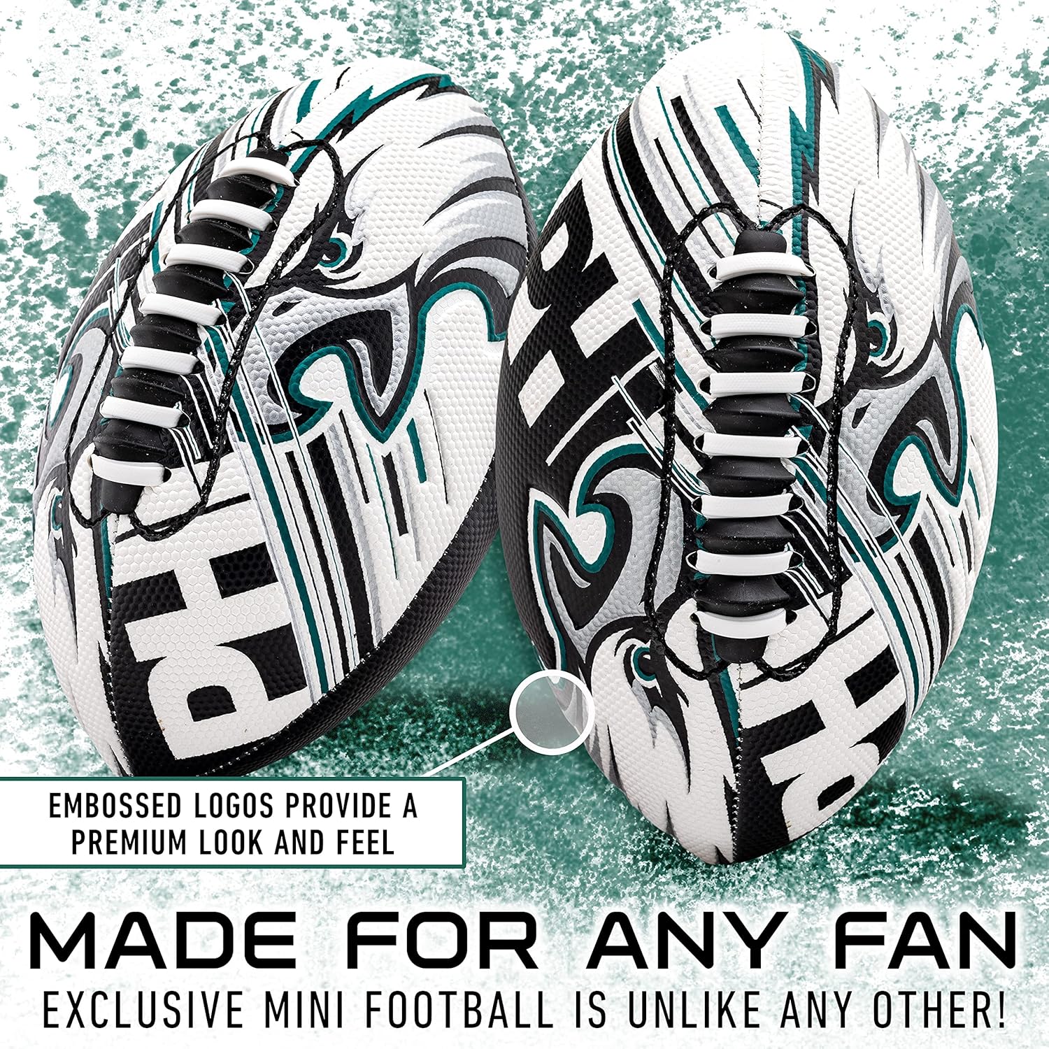 Franklin Sports NFL Team Mini Footballs - Youth 8.5" Official NFL Licensed Football + Air Pump Set